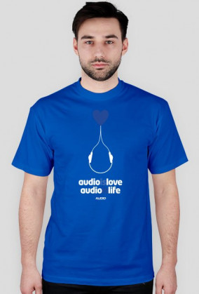 Audio is love - czarna/kolor