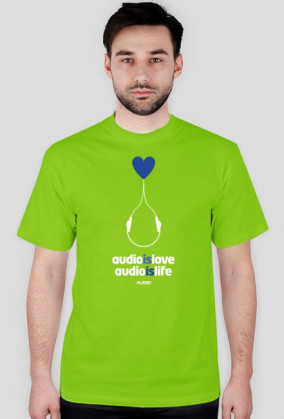 Audio is love - czarna/kolor