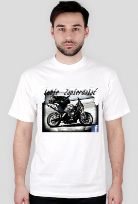 Koszulka LZ ze zdjęciem motocyklisty