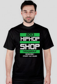 KOSZULKA "HIPHOP SHOP ORYGINAL" MĘSKA [CZARNA]