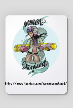 Women Snowboard pod myszkę