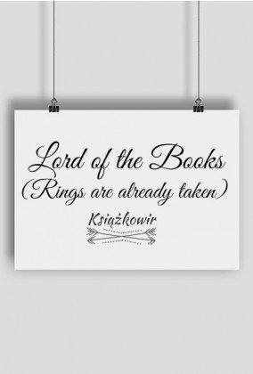 Plakat "Lord of the Books"