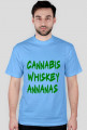 T-Shirt Męski Imr3vil ''Cannabis Whiskey Annanas