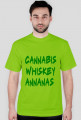 T-Shirt Męski Imr3vil ''Cannabis Whiskey Annanas