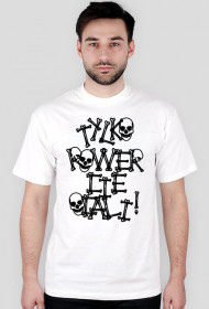 Tylko rower Cię ocali Biała Koszulka