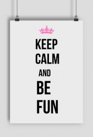 Keep calm and be fun duża torebka