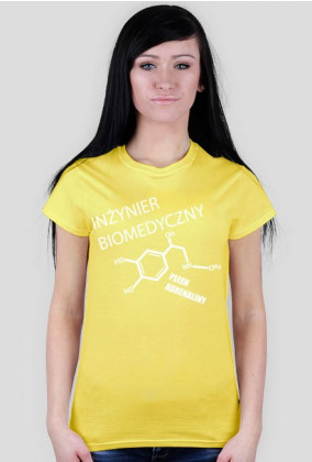 Koszulka Damska Inżynier Biomedyczny II Biały - SmartShirt