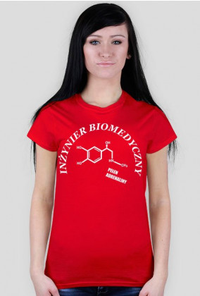 Koszulka Damska Inżynier Biomedyczny I Biały - SmartShirt