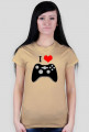 Koszulka Damska I Love Play I - SmartShirt