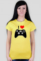 Koszulka Damska I Love Play I - SmartShirt