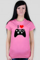Koszulka Damska I Love Play I - SmartShirt