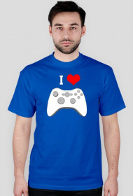 Koszulka Męska I Love Play I Biały - SmartShirt