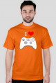 Koszulka Męska I Love Play I Biały - SmartShirt