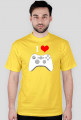 Koszulka Męska I Love Play I Biały - SmartShirt