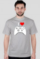 Koszulka Męska I Love Play I Biały - SmartShirt