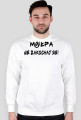 bluza bez kaptura z napisem