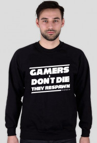 Gamers don't die.. MĘSKA (czarna)