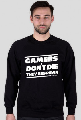 Gamers don't die.. MĘSKA (czarna)