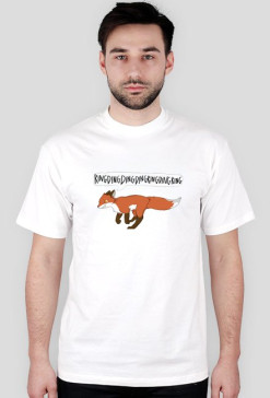 WHAT DOES THE FOX SAY - biała męska.