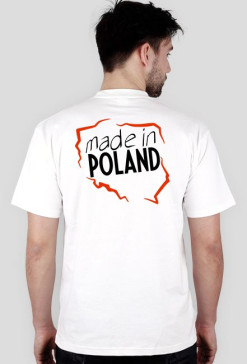 Made in Poland (t-shirt) ciemna grafika tył