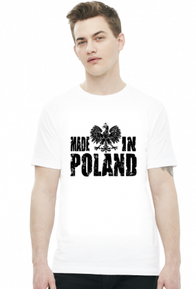 Made in Poland - Polski Orzeł (t-shirt dwustronny) ciemna grafika