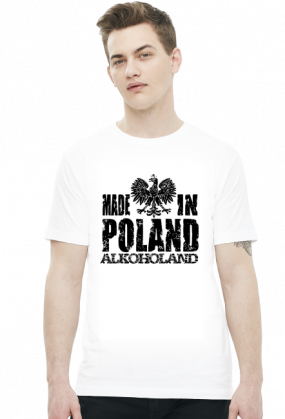Made in Poland - Alkoholand (t-shirt) ciemna grafika