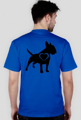 Koszulka męska BW biały serce plecy