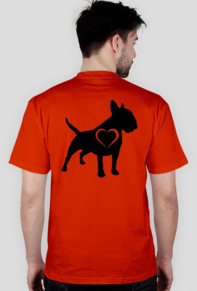 Koszulka męska BW biały serce plecy