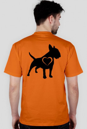 Koszulka męska BW biały serce plecy