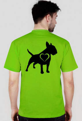 Koszulka męska BW biały serce plecy