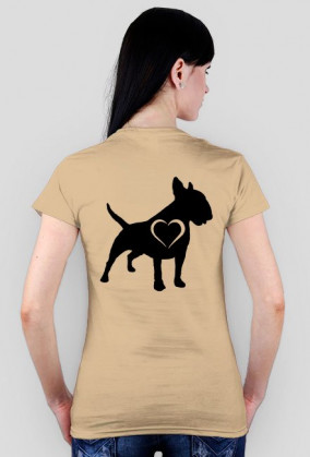 Koszulka  BW czarny serce plecy