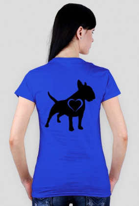 Koszulka  BW czarny serce plecy