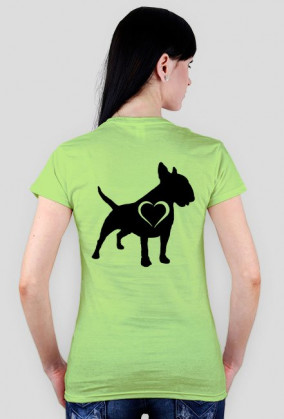 Koszulka  BW czarny serce plecy