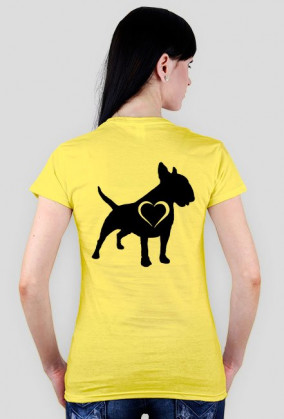 Koszulka  BW czarny serce plecy