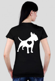 Koszulka  BW biały serce plecy