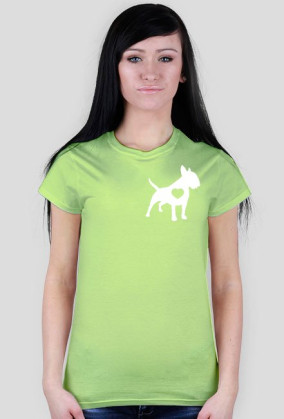 Koszulka  BW biały serce tył + przód