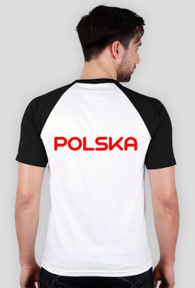 Koszulka męska dla kibica, nadruk dwustronny: Polska
