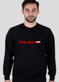 Bluza męska dla kibica, nadruk dwustronny: Polska