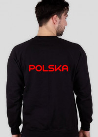 Bluza męska dla kibica, nadruk dwustronny: Polska
