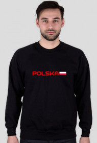 Bluza męska dla kibica, nadruk: Polska