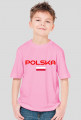 Koszulka dziecięca dla kibica, nadruk: Polska