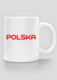 Kubek dla kibica, nadruk dwustronny: Polska