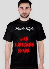 Czarna koszulka Pawlo Style