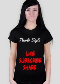 Czarna Koszulka Damska Pawlo Style
