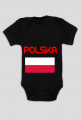Body niemowlęce dla młodego kibica, nadruk: Polska