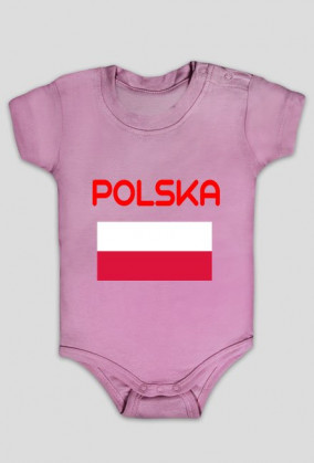 Body niemowlęce dla młodego kibica, nadruk: Polska