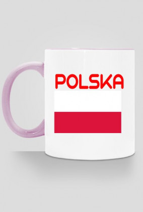 Kubek dla kibica reprezentacji Polski, nadruk dwustronny: Polska