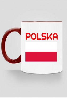 Kubek dla kibica reprezentacji Polski, nadruk: Polska
