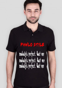 Czarna koszulka Polo NoBody's Perfect