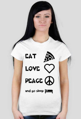 koszulka eat,love,peace